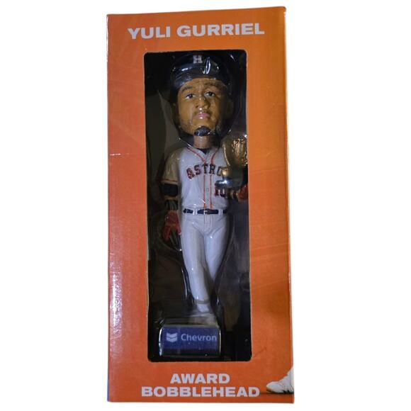 Yuli Gurriel Houston Astros SGA Bobblehead Award 2022 Gold Glove MLB Baseball - Picture 1 of 6